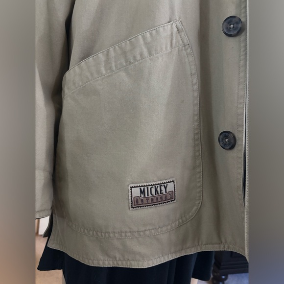 Mickey Mouse Walt Disney Utility  Cargo Tan Jacket Retro Large Reduced Price - Picture 11 of 16